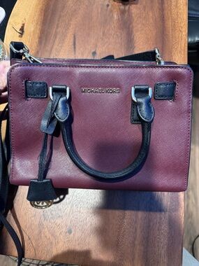 Michael Kors Burgundy Leather purse